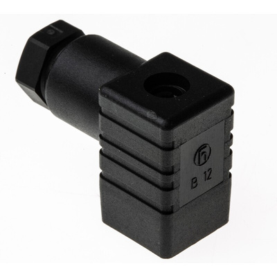 Hirschmann GDSN 307 3P+E DIN 43650 C, Female Solenoid Valve Connector, 250 V ac/dc Voltage