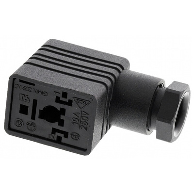 Hirschmann GMN 2P+E DIN 43650 B, Female Solenoid Valve Connector, No, 250 V ac/dc Voltage