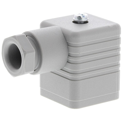 Hirschmann GDM 2P+E DIN 43650 A, Female Solenoid Valve Connector, 250 V ac/dc Voltage