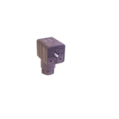 Hirschmann GDM 2P+E DIN 43650 A, Female Solenoid Valve Connector, 250 V ac/dc Voltage