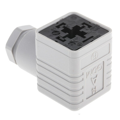 Hirschmann GDM 2P+E DIN 43650 A, Female Solenoid Valve Connector, 250 V ac/dc Voltage