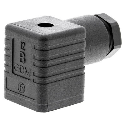 Hirschmann GDM 2P+E DIN 43650 A, Female Solenoid Valve Connector, 250 V Voltage