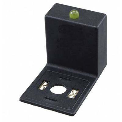 Molex 121001 2P DIN 43650 A DIN 43650 Solenoid Connector,  with Indicator Light, 24 V Voltage