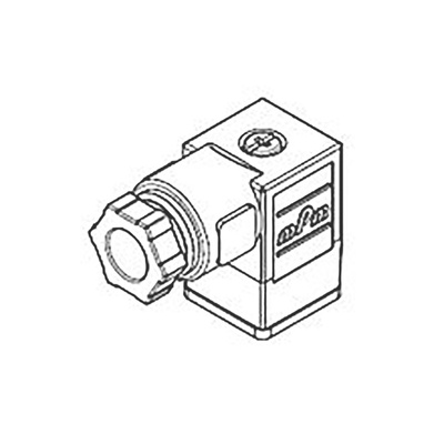 Molex 121023 2P+E DIN 43650 C DIN 43650 Solenoid Connector, 250 V ac, 300 V dc Voltage