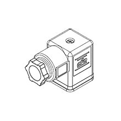 Molex 121023 3P DIN 43650 A DIN 43650 Solenoid Connector, 250 V ac, 300 V dc Voltage