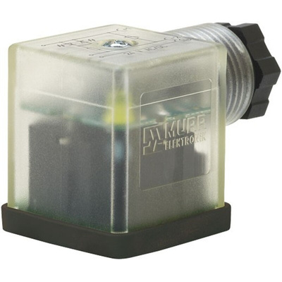 Murrelektronik Limited 2P+E DIN 43650 A, Female DIN 43650 Solenoid Connector,  with Indicator Light, 24 V Voltage