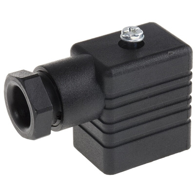 Hirschmann GMN 2P+E DIN 43650 B, Female Solenoid Valve Connector, 250 V ac/dc Voltage