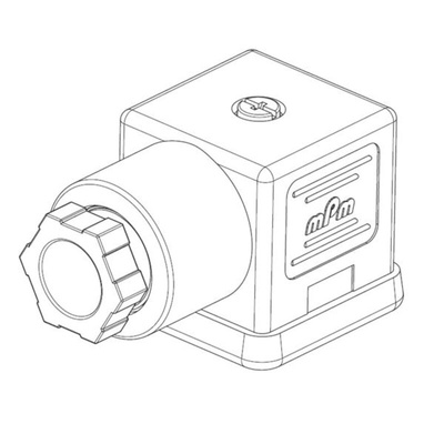 Brad from Molex 2P & 3P, Female DIN 43650 Solenoid Connector, No, 24 V Voltage