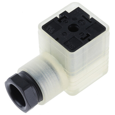 Hirschmann GDML 2P+E DIN 43650 A, Female Solenoid Valve Connector,  with Indicator Light, 250 V ac/dc Voltage