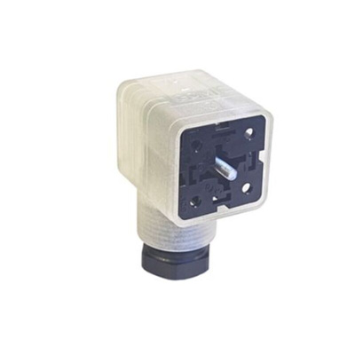 Hirschmann GDML 2P+E DIN 43650 A, Female Solenoid Valve Connector,  with Indicator Light, 250 V ac/dc Voltage