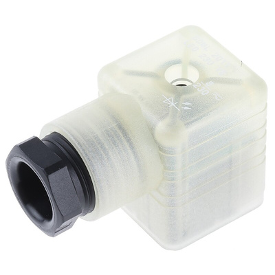 Hirschmann GDML 2P+E DIN 43650 A, Female Solenoid Valve Connector,  with Indicator Light, 250 V ac/dc Voltage