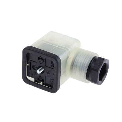 Hirschmann GDML 2P+E DIN 43650 A, Female Solenoid Valve Connector,  with Indicator Light, 48 V ac/dc Voltage