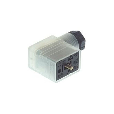 Hirschmann GMNL 2P+E DIN 43650 B, Female Solenoid Valve Connector,  with Indicator Light, 24 V ac/dc Voltage