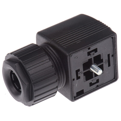 Hirschmann GDMF 3P+E DIN 43650 A, Female Solenoid Valve Connector, 250 V ac/dc Voltage