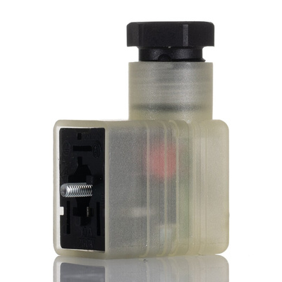 Hirschmann GML 2P+E DIN 43650 B, Female Solenoid Valve Connector,  with Indicator Light, 250 V ac/dc Voltage