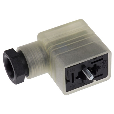 Hirschmann GML 2P+E DIN 43650 B, Female Solenoid Valve Connector,  with Indicator Light, 120 V ac/dc Voltage