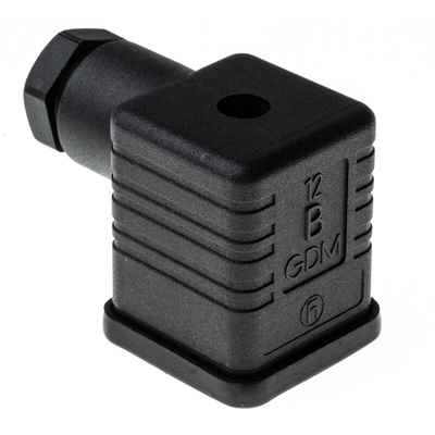 Hirschmann GDM 2P+E DIN 43650 A, Female Solenoid Valve Connector, 250 V Voltage