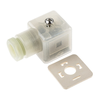 Phoenix Contact SACC 3P DIN 43650 A, Female Solenoid Valve Connector with Indicator Light, 240 V Voltage