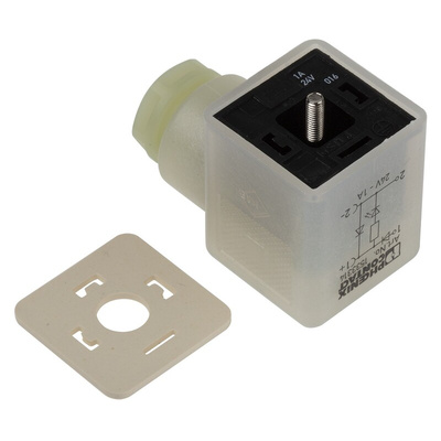 Phoenix Contact SACC 3P DIN 43650 A, Female Solenoid Valve Connector with Indicator Light, 24 V Voltage