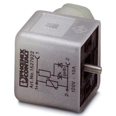 Phoenix Contact SACC-V-3CON-PG9/A-1L-SV 120V, Female Solenoid Valve Connector, 120 V Voltage