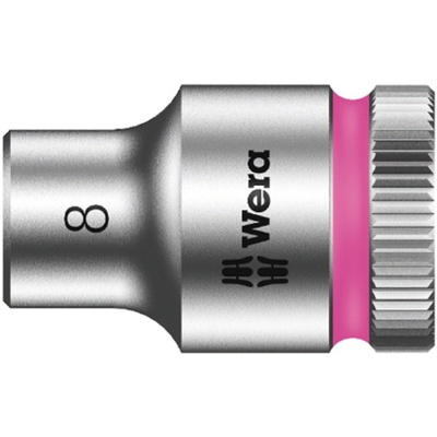 Wera 8mm Hex Socket With 3/8 in Drive , Length 29 mm