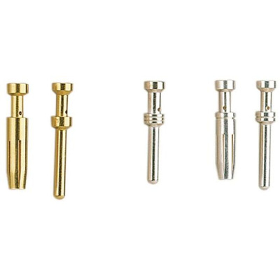 Han E Male 16A Crimp Contact Minimum Wire Size 1mm² Maximum Wire Size 1mm² for use with Heavy Duty Power Connector