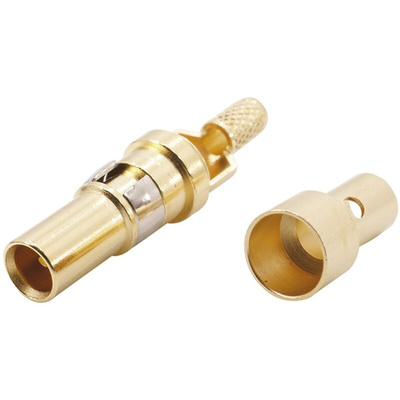 Han-Modular Female 1.5A Modular Coax F-Contact for use with 4 Contact Multi Module, Cable Group 2 Flexible Wires