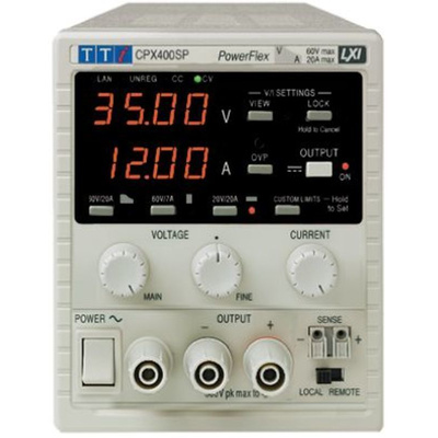 Aim-TTi Bench Power Supply, , 420W, 1 Output , , 0 → 60V, 0 → 20A With RS Calibration