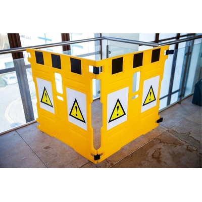 Addgards Yellow Barrier & Stanchion, Extendable Barrier Kit includes: Kit incl.Various