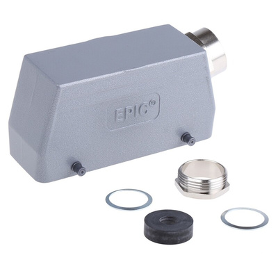 Epic Contact H-B Heavy Duty Power Connector Hood, 108 Contacts, PG21 Thread
