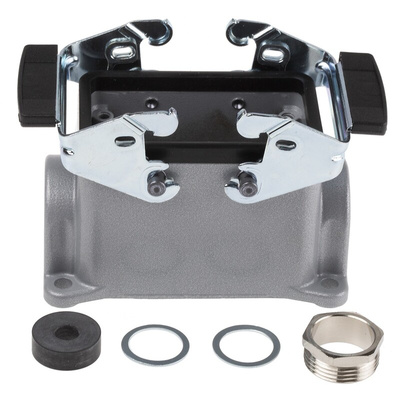 Epic Contact H-BE Heavy Duty Power Connector Hood, 10 (H-BE), 42 (H-DD) Contacts, PG16 Thread