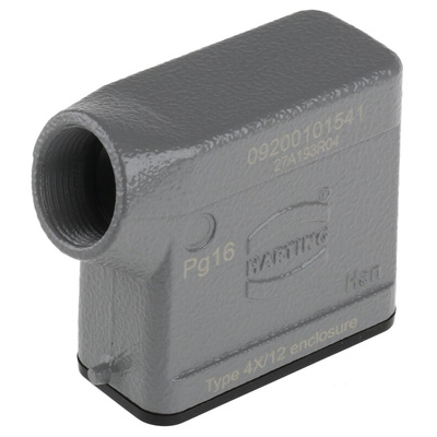 HARTING Han A Heavy Duty Power Connector Hood, PG16 Thread