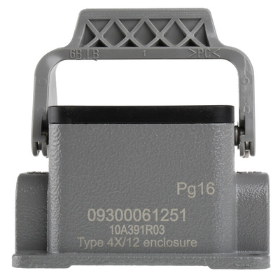 HARTING Han B Heavy Duty Power Connector Housing, PG16 Thread