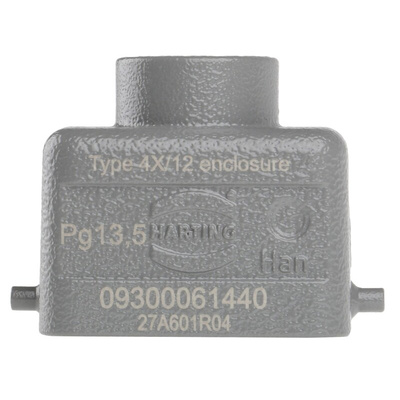 HARTING Han B Heavy Duty Power Connector Hood, PG13.5 Thread