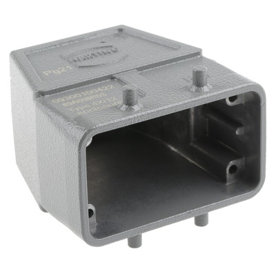 HARTING Han B Heavy Duty Power Connector Hood, PG21 Thread