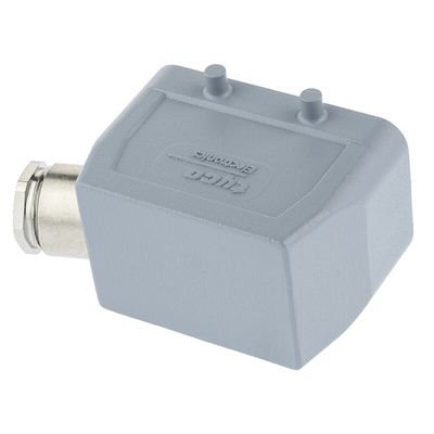 TE Connectivity HE Heavy Duty Power Connector Hood, 10 Contacts, PG16 Thread