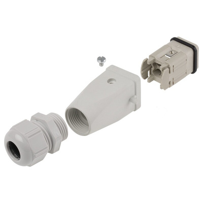 Epic Contact H-A Heavy Duty Power Connector Hood, 3 Contacts, M20 Thread