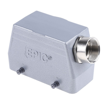Epic Contact H-BE Heavy Duty Power Connector Hood, 16 Contacts, M25 Thread