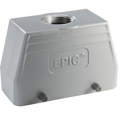 Epic Contact H-BE Heavy Duty Power Connector Hood, 16 Contacts, M25 Thread