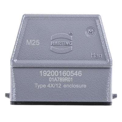 HARTING Han A Heavy Duty Power Connector Hood, M25 Thread