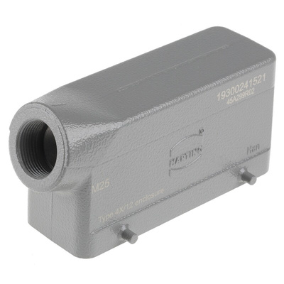 HARTING Han E Heavy Duty Power Connector Hood, 24 Contacts, M25 Thread