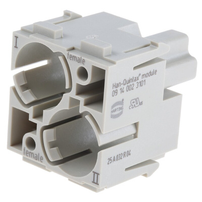 HARTING Han-Modular Heavy Duty Power Connector Housing, 2 Contacts