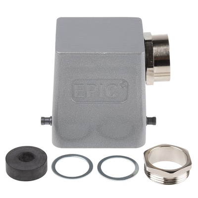 Epic Contact H-BE Heavy Duty Power Connector Hood, 6 Contacts, PG21 Thread