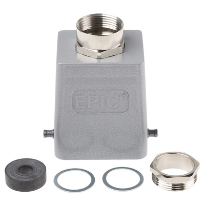 Epic Contact H-BE Heavy Duty Power Connector Hood, 6 Contacts, PG21 Thread