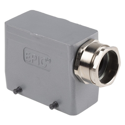 Epic Contact H-BE Heavy Duty Power Connector Hood, 16 Contacts, PG29 Thread