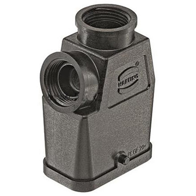 HARTING Han-Compact Heavy Duty Power Connector Hood, 2 Contacts, M20 Thread