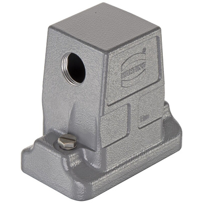 Harting Hood, Han HP Direct B Thread Size 1.5 x M25, For Use With Han B Inserts
