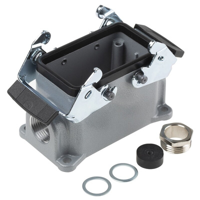 Epic Contact H-BE Heavy Duty Power Connector Housing, 10 (H-BE), 42 (H-DD) Contacts, M20 Thread