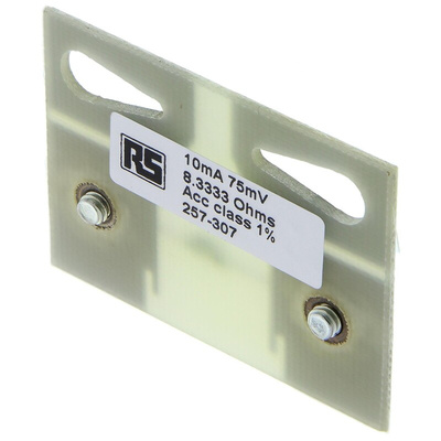 HOBUT Plate Shunt, 10 mA Max, 75mV Output, ±1.5 % Accuracy