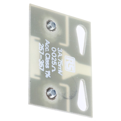 HOBUT Plate Shunt, 3 A Max, 75mV Output, ±1.5 % Accuracy